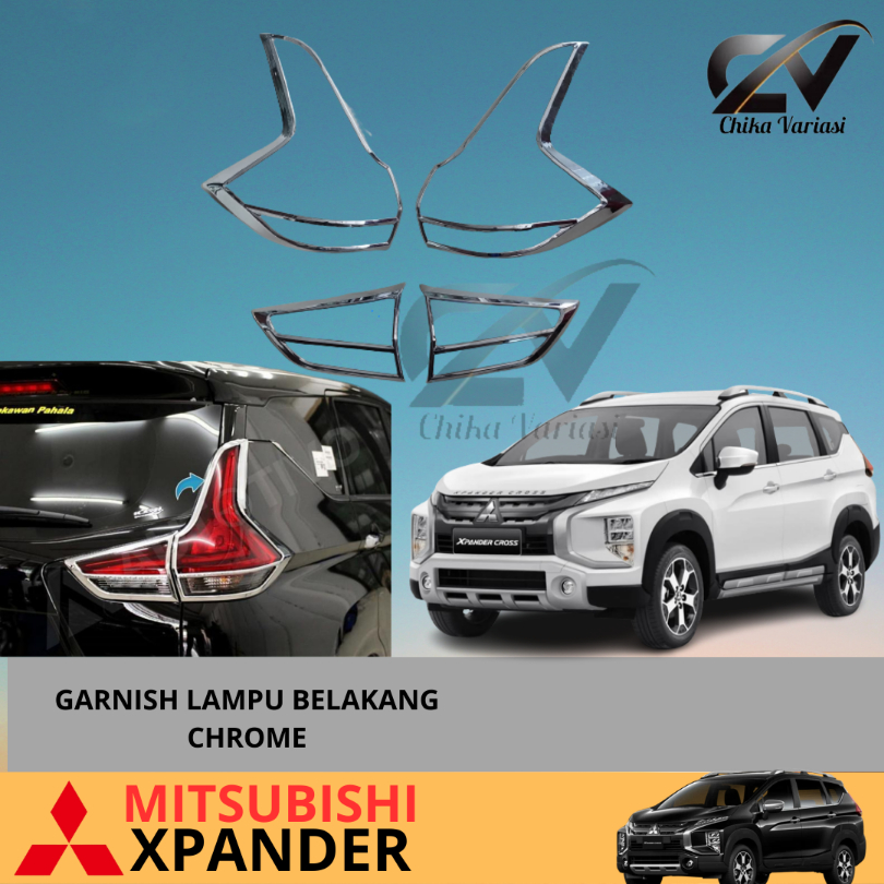 Garnish Lampu Belakang Mitsubishi Xpander Cross Chrome