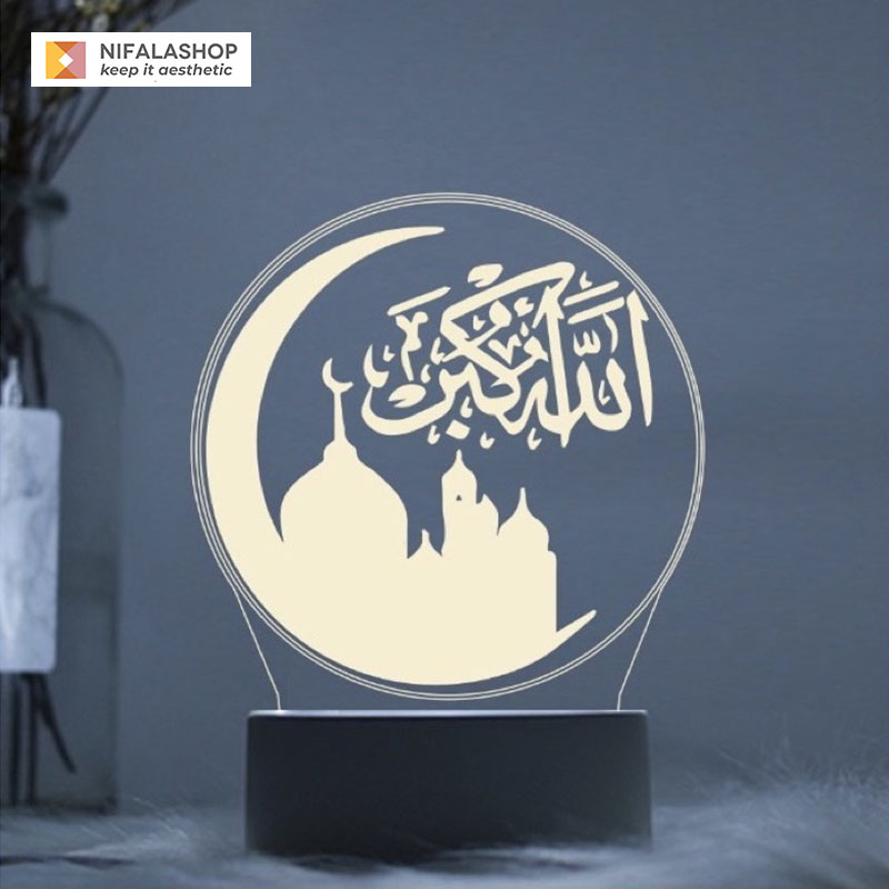 Lampu Hias Islami Tulisan Allah Nabi Muhammad Tulisan Takbir Lampu Al Quran Al-Quran Lampu Tidur