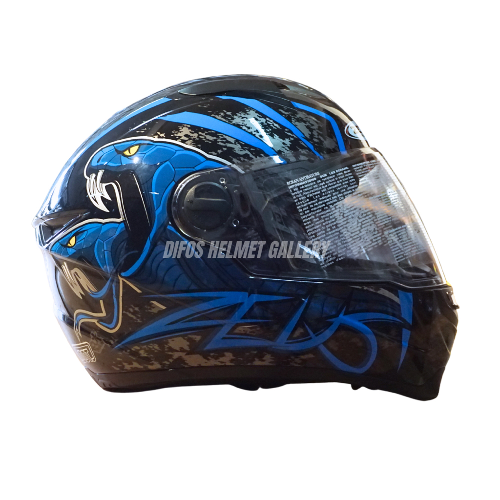 Helm Fullface Zeus ZS-811 Motif AL 48 With Dark Visor