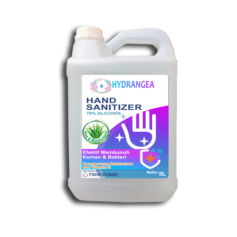 Hand Sanitizer Antiseptik 5 Liter gel 75% ethanol Happy klin