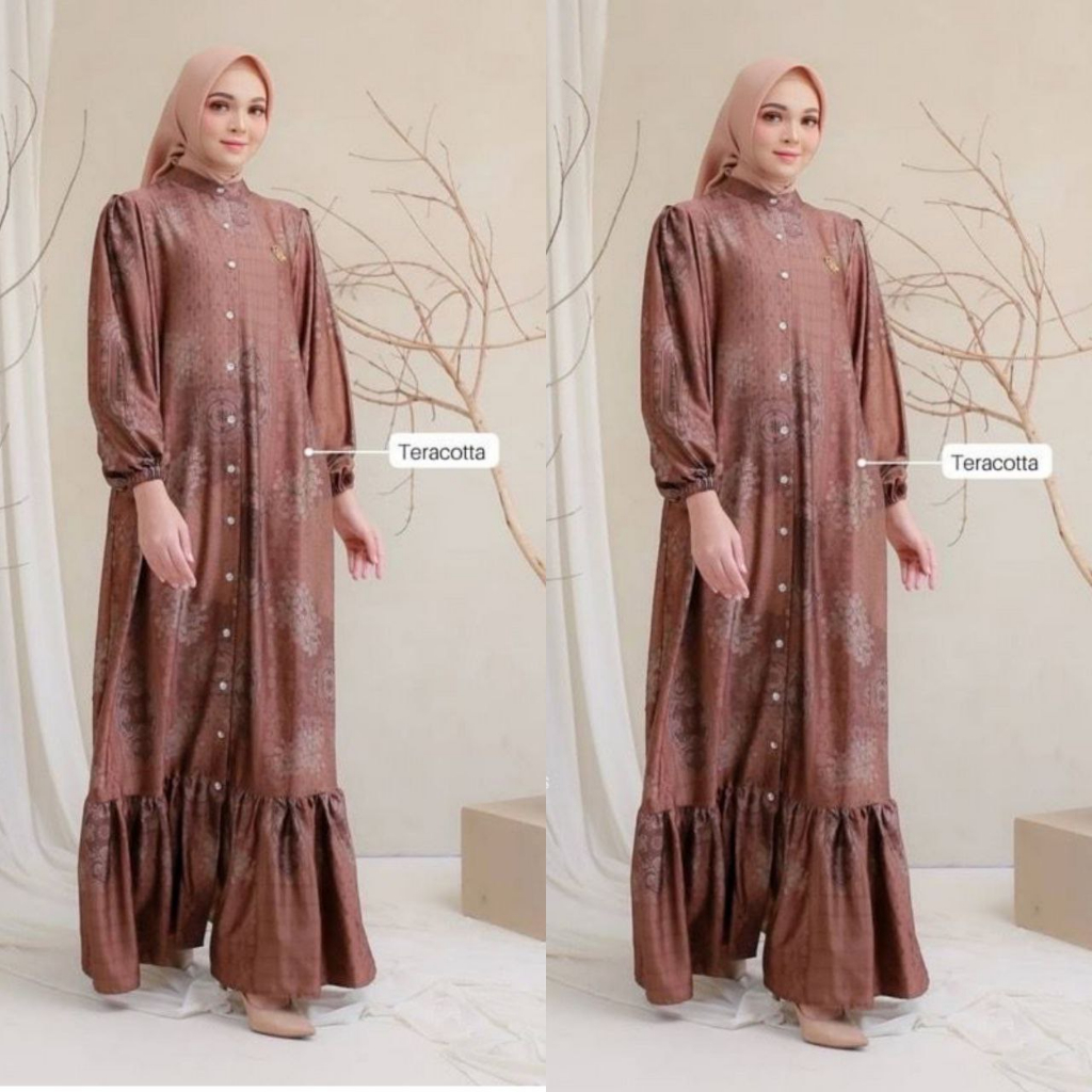 Terbaru Gamis twill rayon ori pelangi gamis twill tidye gamis twil rayon ori