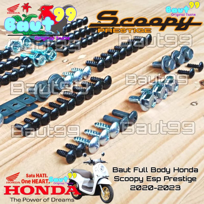 Baut Fullset Body Honda Scoopy Esp Prestige