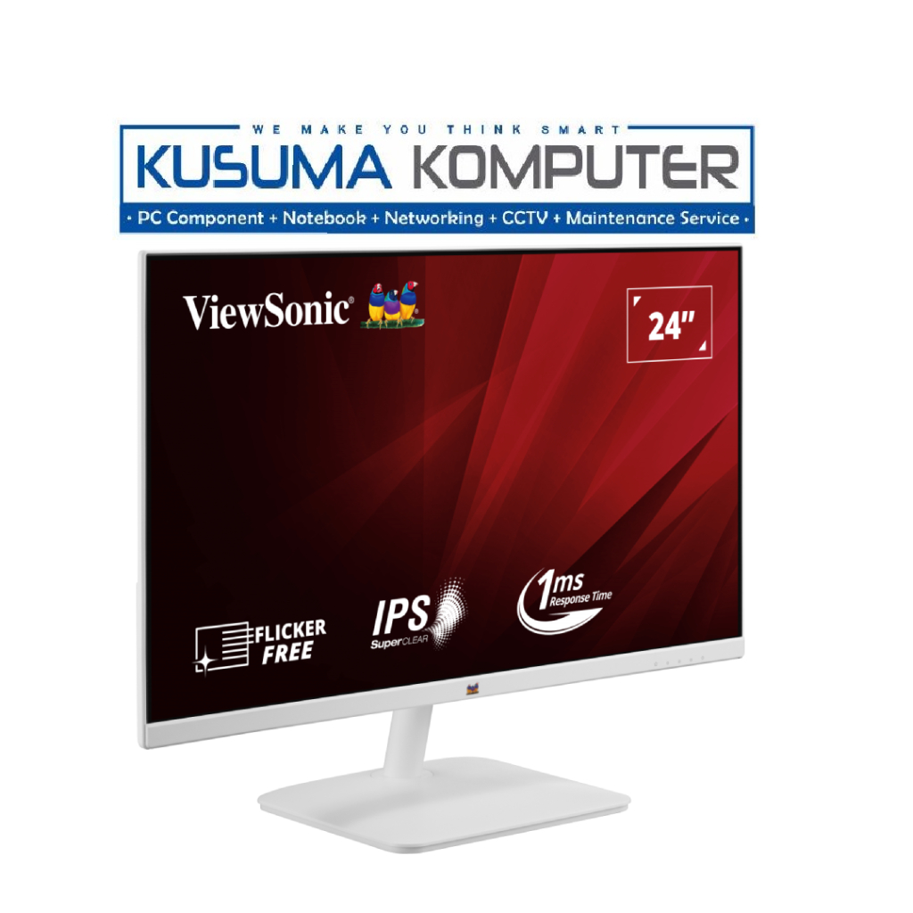 Viewsonic Monitor VA2432-H-W White 24" IPS FHD 100Hz VA2432H W