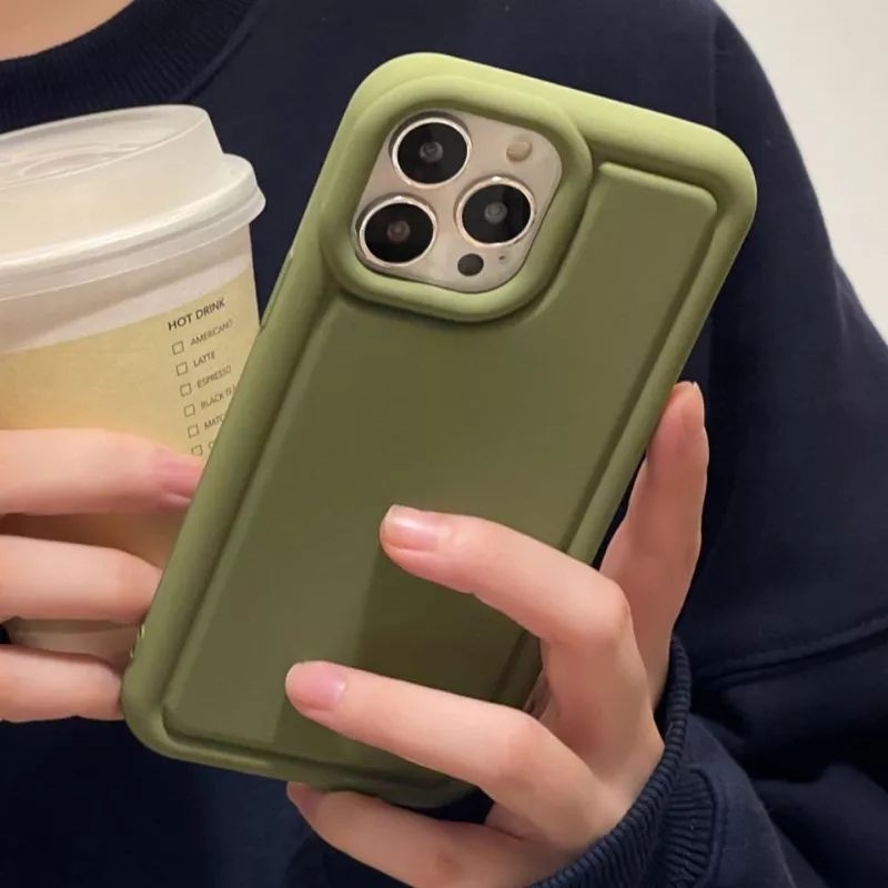 Korea INS Morandi COLOR phone Case Matte Warna Solid Silky Tangan Merasa Shockproof