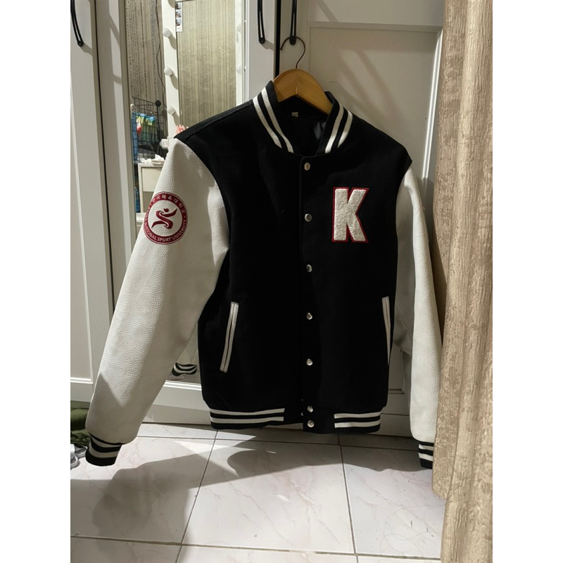 Jaket Varsity Leather Korea University / Jaket Varsity Kulit