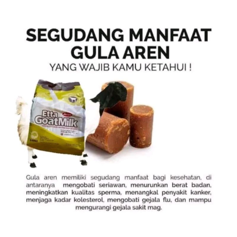 

ETTA GOAT MILK GULA AREN HNI / SUSU KAMBING ETTAWA