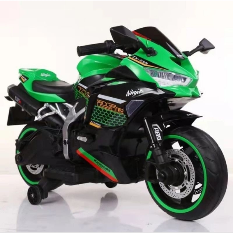 Mainan Anak Motor Aki Kawasaki Ninja ZX 25R ABS Yukita 738 Kawasaki Ninja Go
