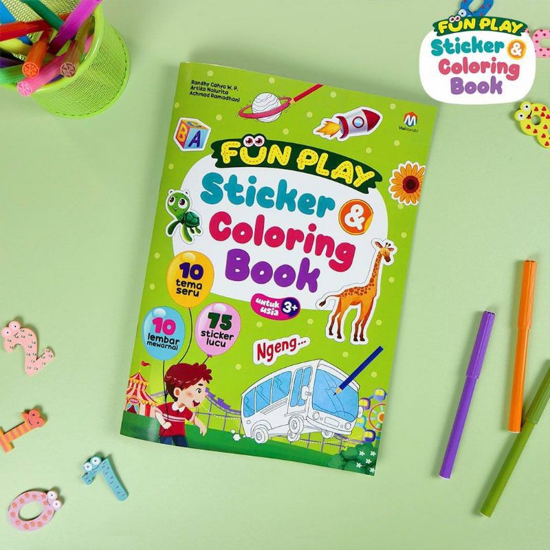 FUN PLAY STICKER & COLORING BOOK