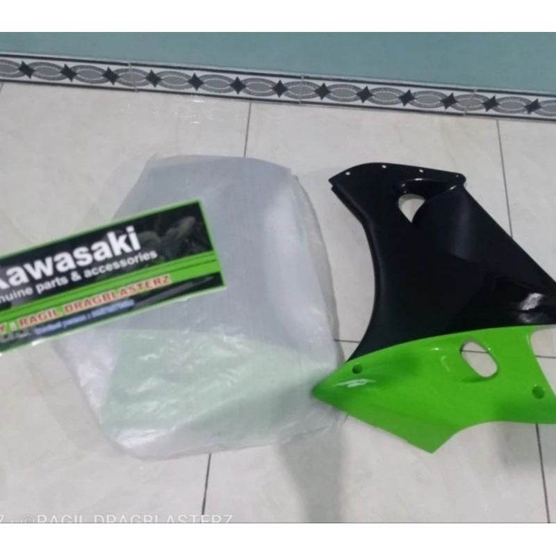 Fairing bawah ninja rr old hijau SE 2011 kanan kiri original Kawasaki