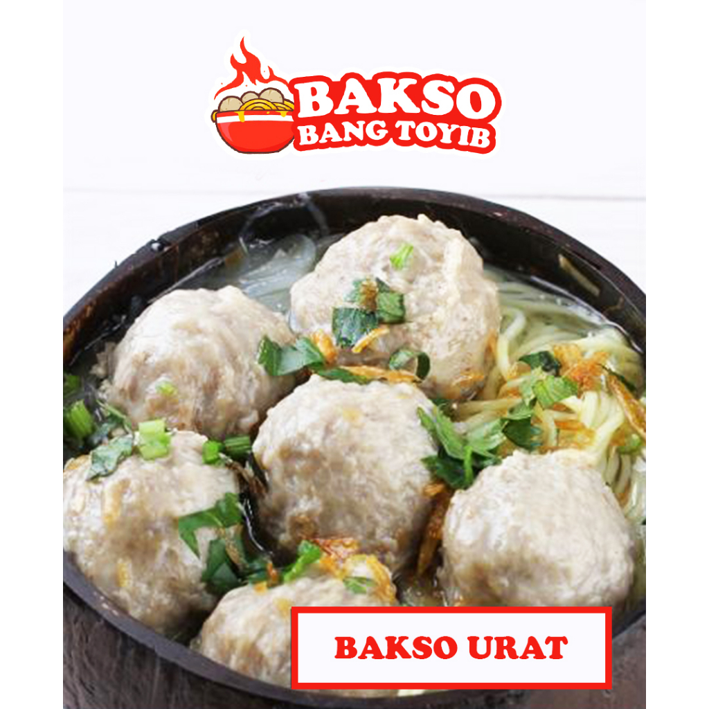 

Bakso Urat Sedang - Isi 50 - Premium Quality - Bakso Bang Toyib