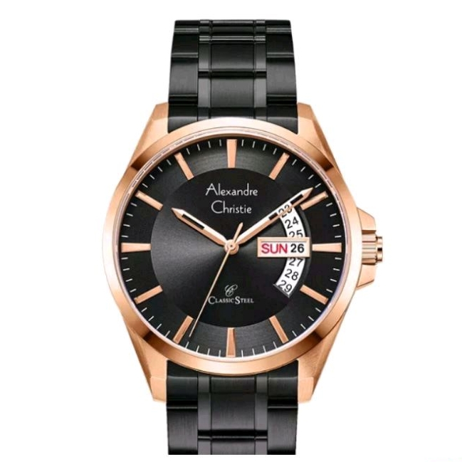 Jam Tangan Pria Alexandre Christie classic Steel AC 8680