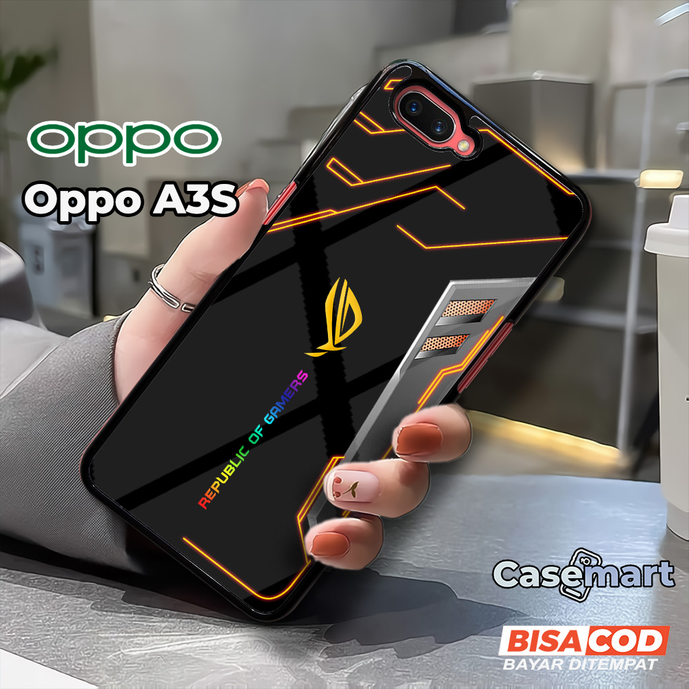 Case OPPO A3S Casing OPPO A3S Casemart [ROG1] Case Glossy Case Aesthetic Custom Case Anime Case Hp O