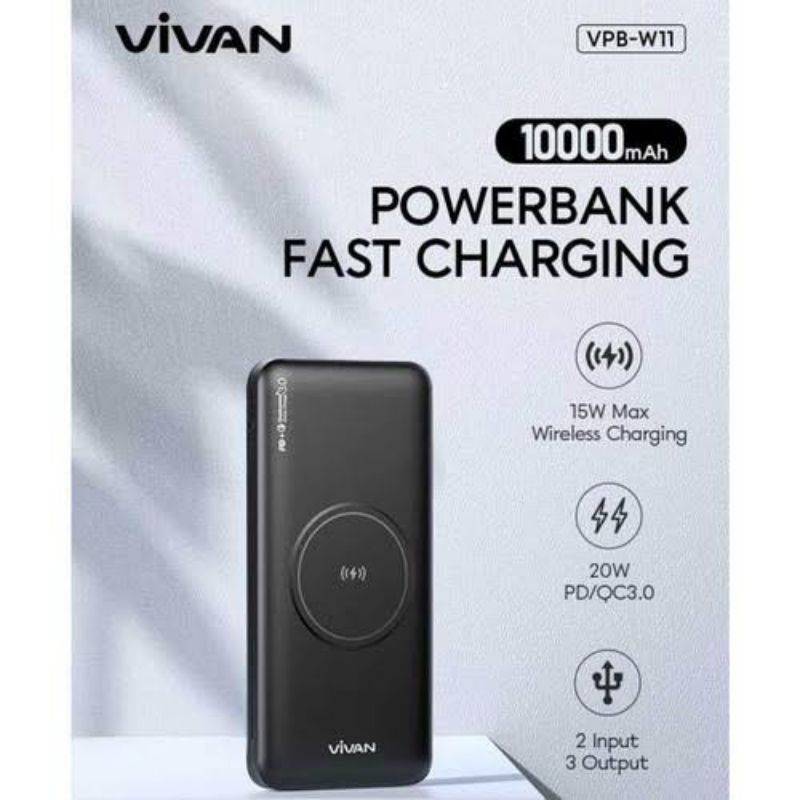 POWERBANK VIVAN VPB-W11 10000 MAH