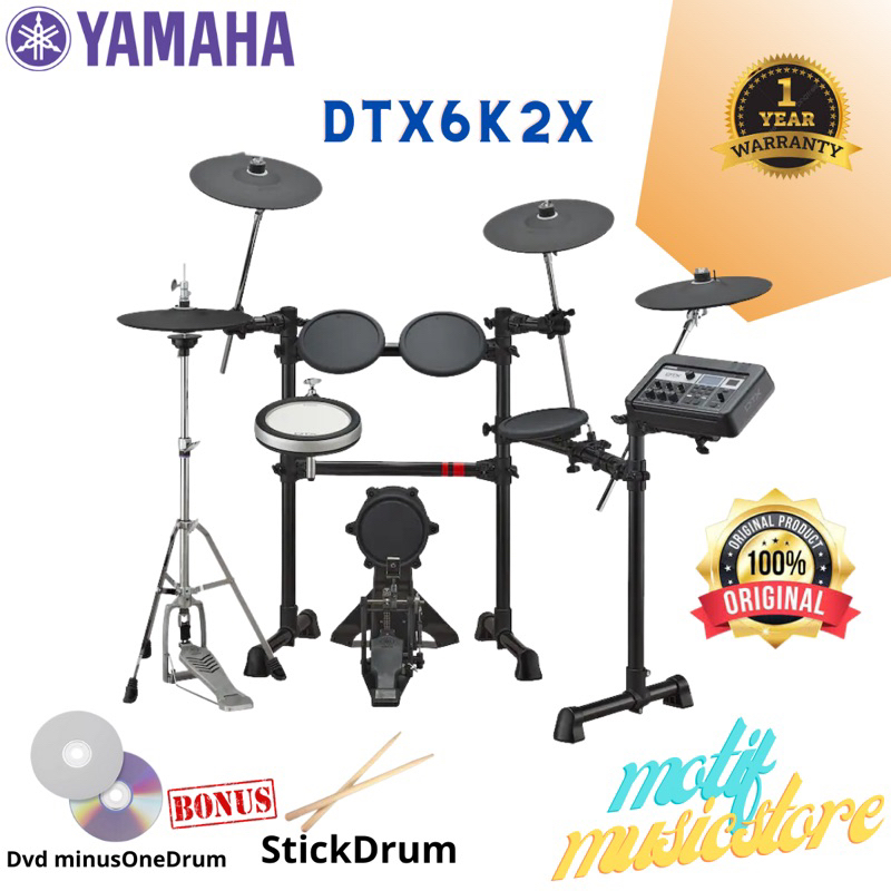 YAMAHA DRUM ELEKTRIK DTX6k2x DTX6K2 X DTX6 K2X DTX 6K 2X Garansi Resmi yamaha music indonesia