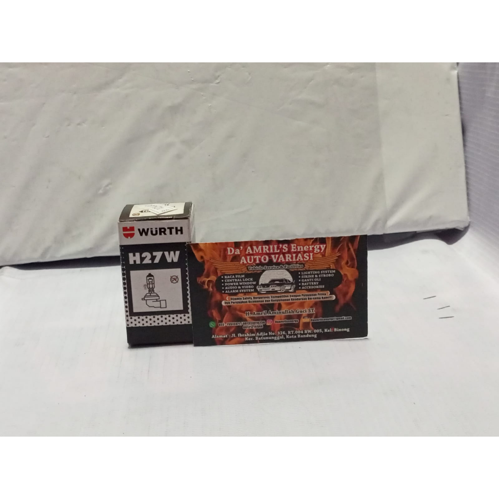 LAMPU HALOGEN WURTH H27W