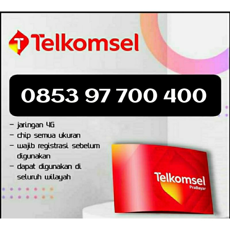 PERDANA TELKOMSEL SIMPATI CANTIK 700400 700 400 EKOR RATUSAN RAPI