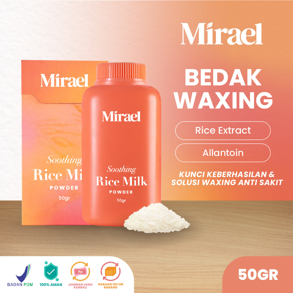 MIRAEL Bedak Waxing dengan Rice Extract 50gr