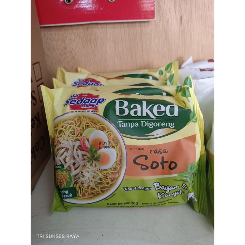 

(RASA SOTO) Mie Sedaap Instant BAKED Tanpa Digoreng