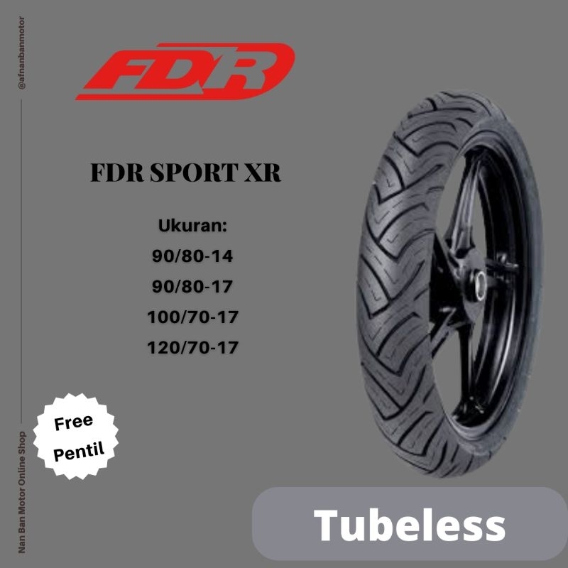 Ban Motor FDR Sport XR Ukuran 90/80-14 Soft Compound