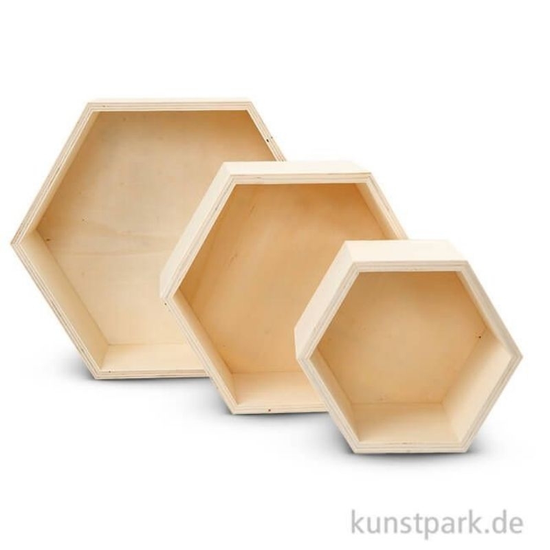 hantaran hexagonal / kotak mahar seserahan hantaran kayu