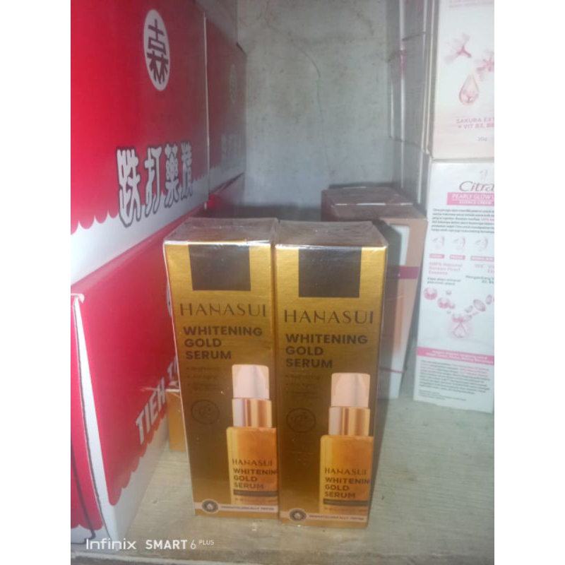 SERUM FLEK HITAM HANASUI WHITENING GOLD 20ML SERUM MENCERAHKAN WAJAH