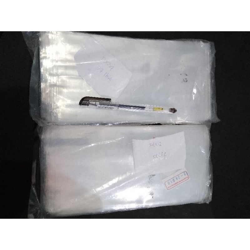 plastik pp 12x24 tebal 0,10 merk bawang