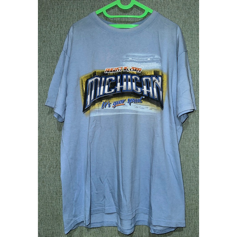 kaos vintage nascar michigan original tag chase