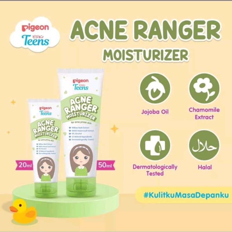 PIGEON TEENS ACNE RANGER MOISTURIZER | Pigeon Moisturizer Jerawat