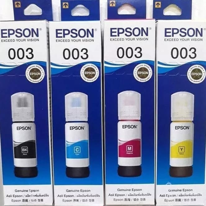 TINTA EPSON 003 ORIGINAL ( PRINTER EPSON L1100/L3100/L3200/L5100)  ASLI