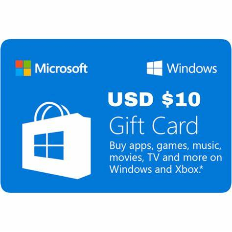 Microsoft Gift Card Windows Store Gift Card US $10 Gift Card Digital Code