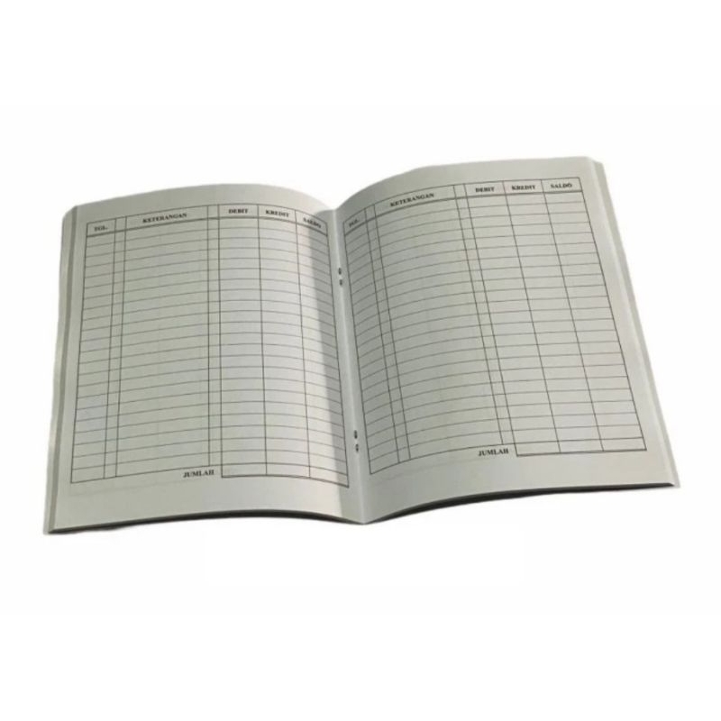 

HJK ( 10 buku ) Buku Kas KNI Hitam Debit Credit Saldo Kwarto Quarto Kuarto ( 21 x 16 cm )