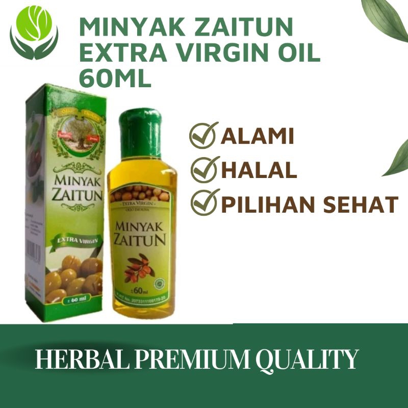 

Minyak Zaitun Extra Oil Virgin 60ml Murni Herbal Premium Solo Organik Alami