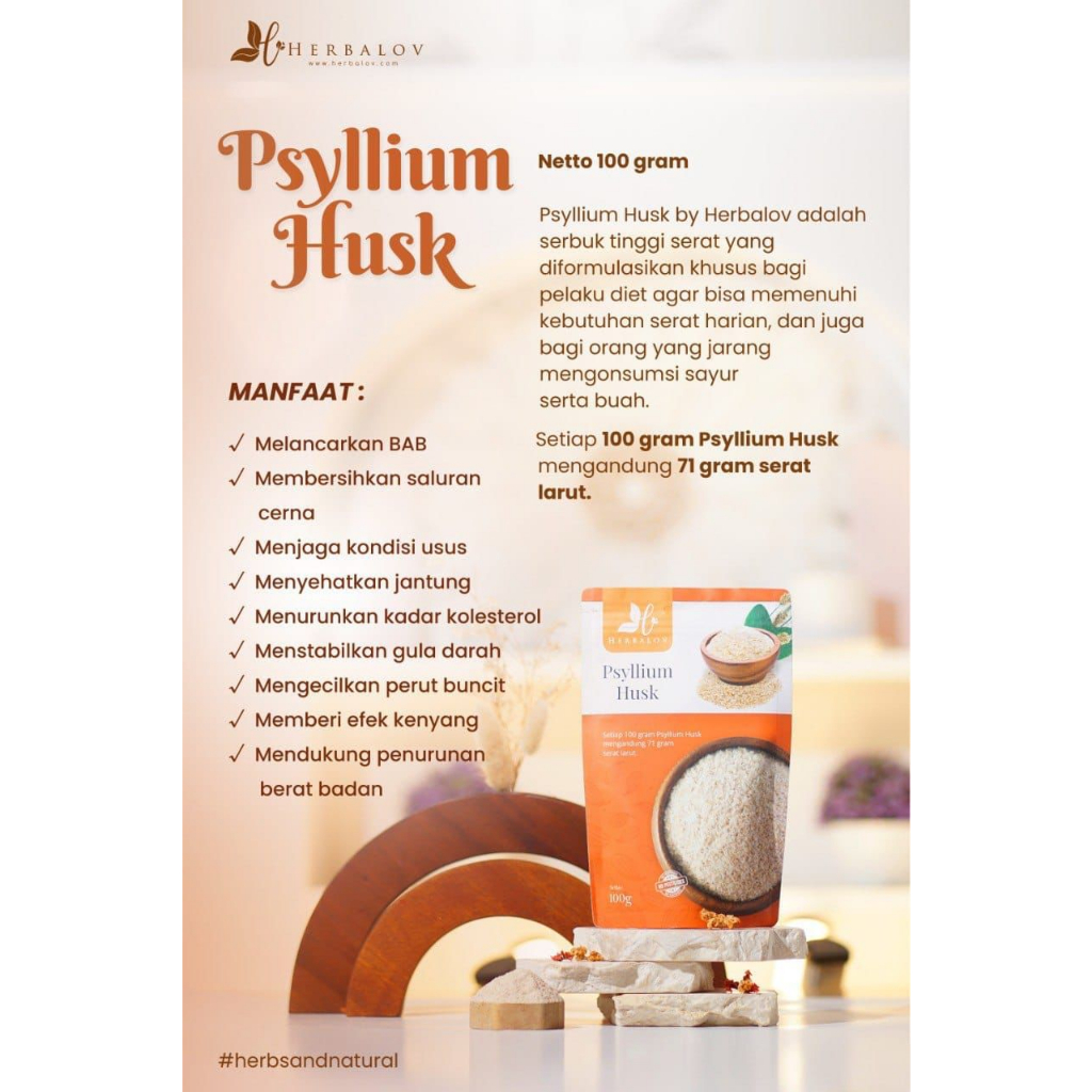 

PSYLLIUM HUSK_ BAB Lancar by HERBALOV