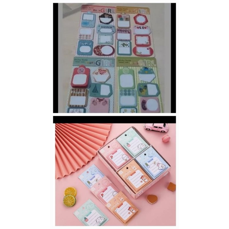 

Sticky Notes/ Pembatas Buku Ukuran Besar Jumbo Girl (1 Set Isi 140 Pcs)