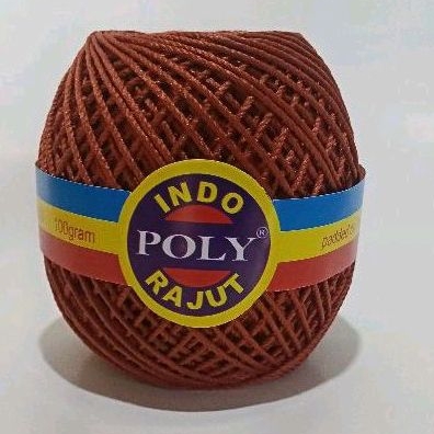 Benang Rajut Poly Indo / Polyindo / Poly Indo Warna Merah