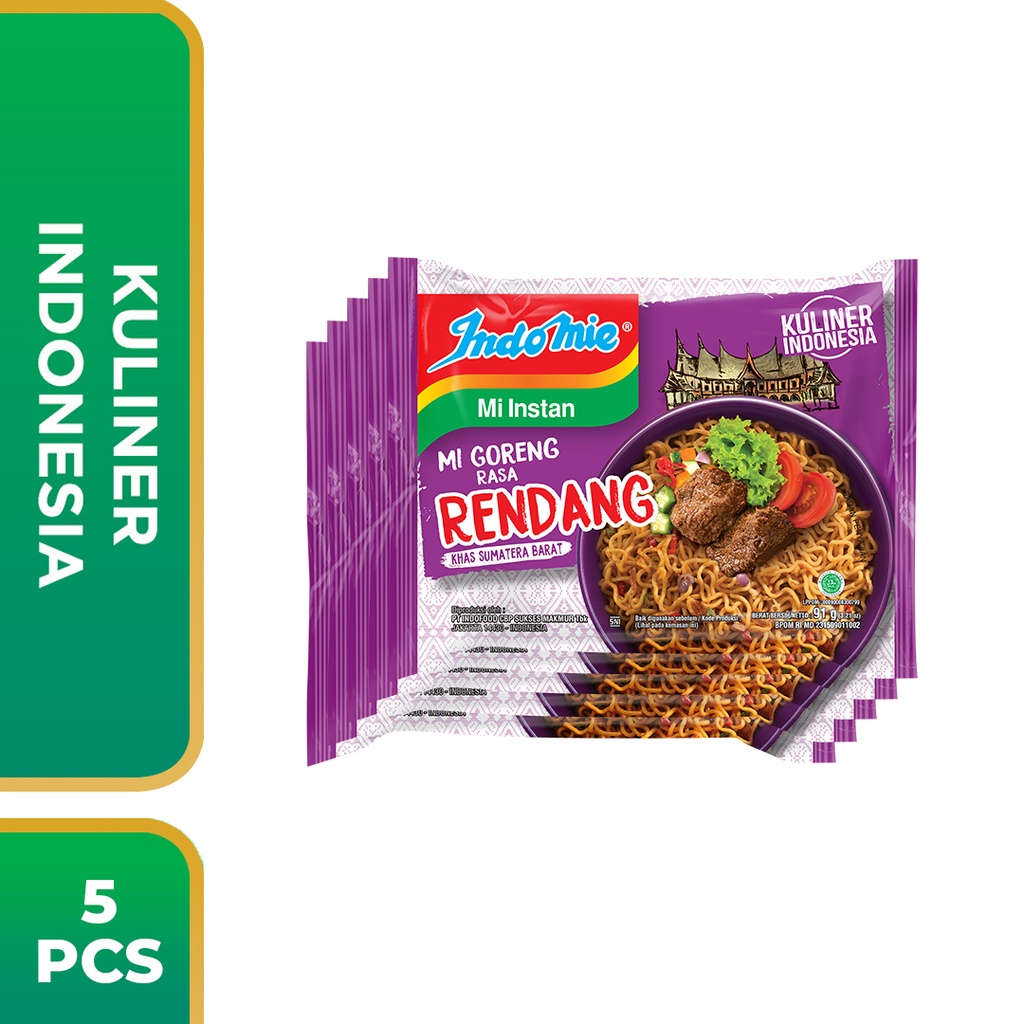 

5 Pcs - Indomie Goreng Rendang TERMURAH