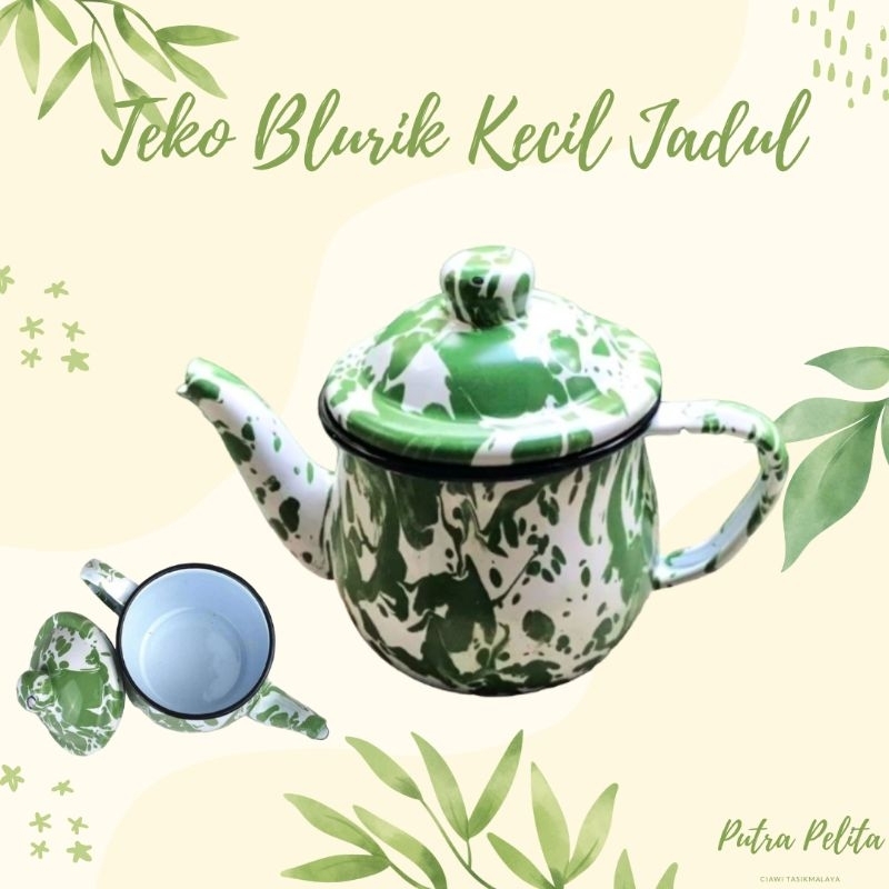 TEKO BLURIK KECIL / TEKO ENAMEL KECIL / TEKO LORENG JADUL