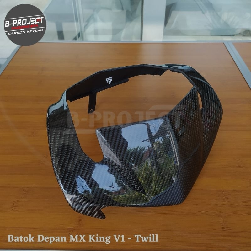 Batok Depan MX King V1 real carbon