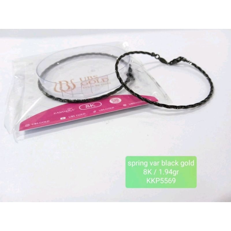 GELANG PRO ITALY BLACK GOLD KADAR 375 8K