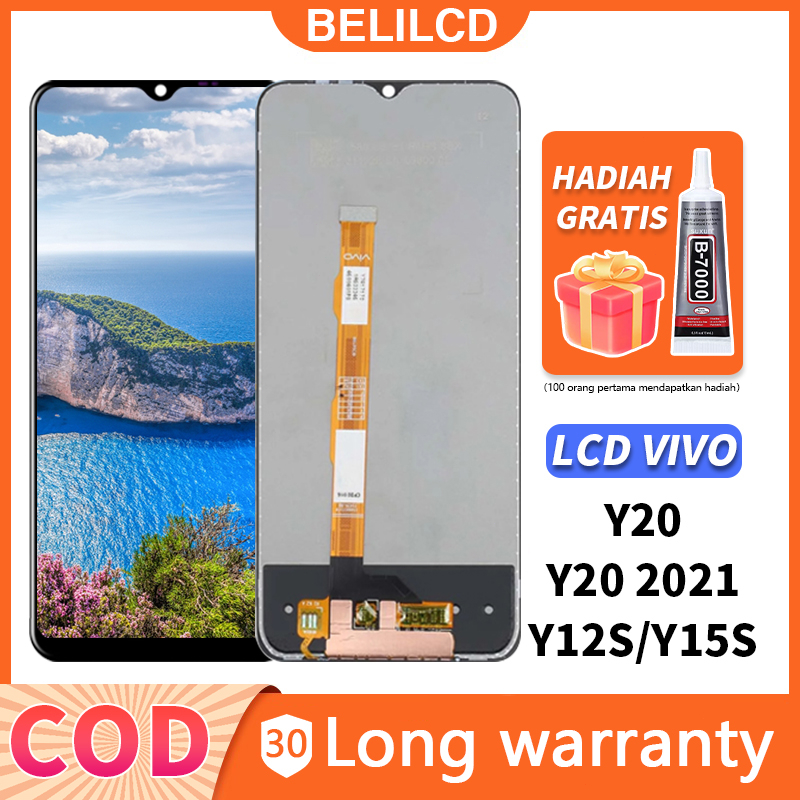 LCD VIVO Y12S Y20 Y20S Y15S Touchscreen ORI Fullset Touch Screen Bagian Digitizer Layar Sentuh Versi