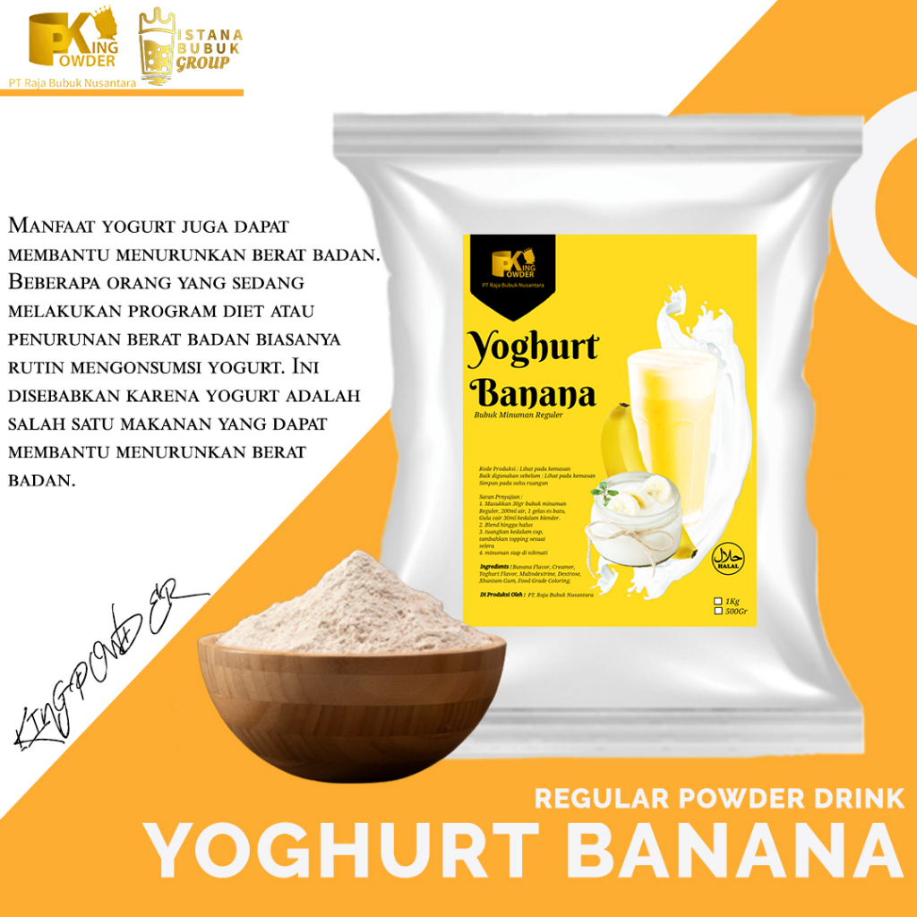 

Bubuk Minuman Rasa Yoghurt Banana (Regular)