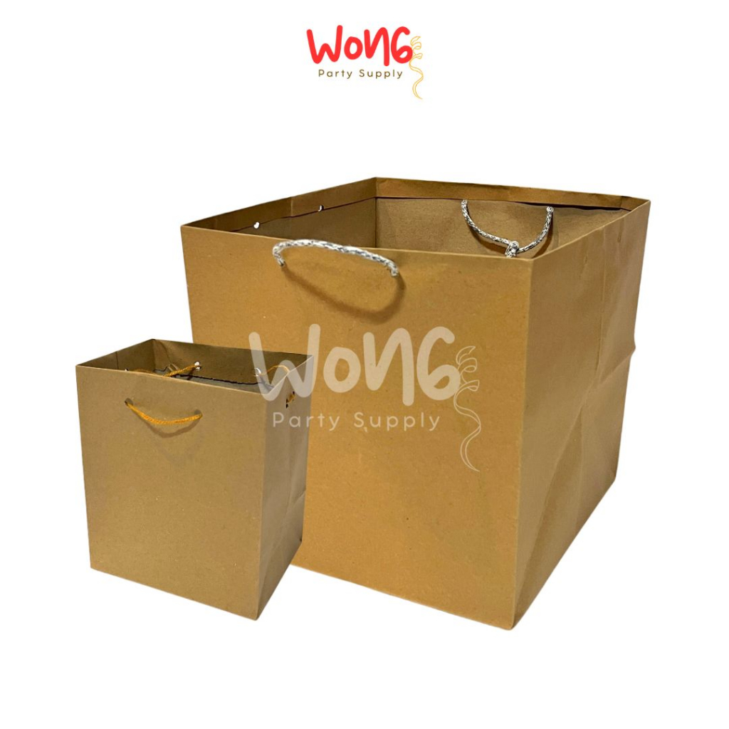 

Paper Bag Cokelat Craft / Paper Bag Polos Cokelat / Paper Bag Tali Biasa / Paper Bag Kertas Craft / WONGPARTYSUPPLY