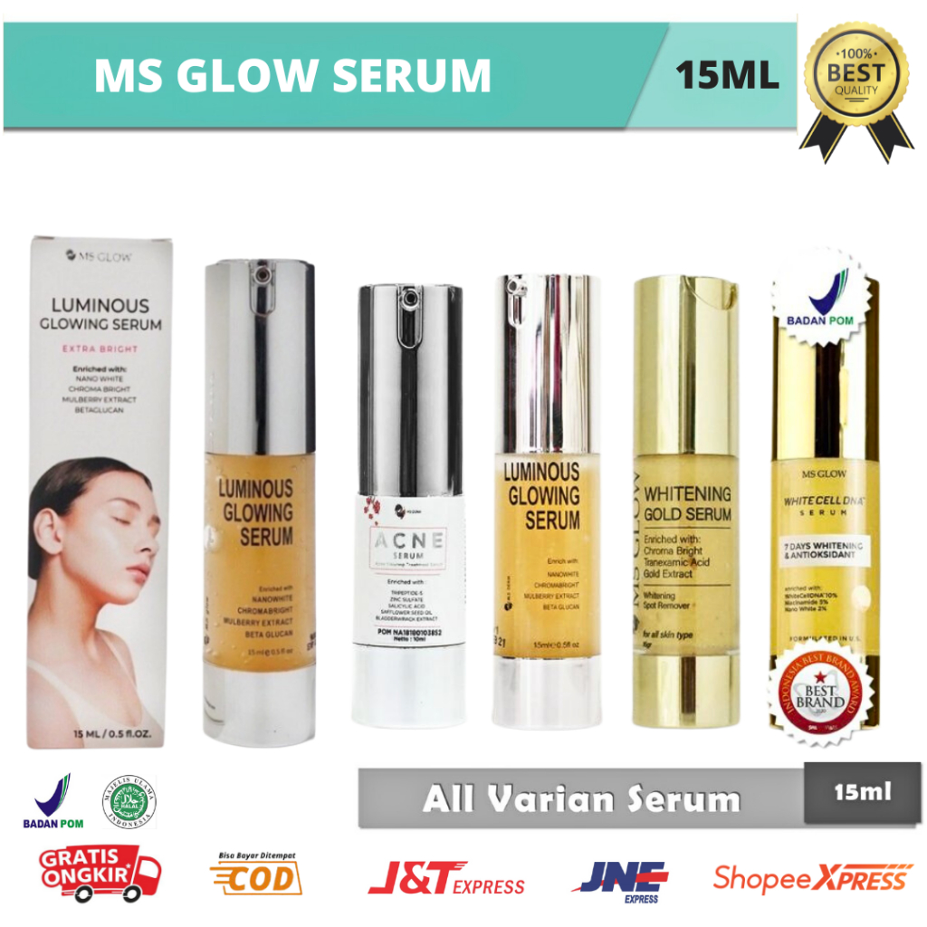 BEAUTIES - Serum Wajah Ms Glow | Serum Ms Glow Ultimate Flek Hitam | Ms Glow Serum Luminous | Ms Glo