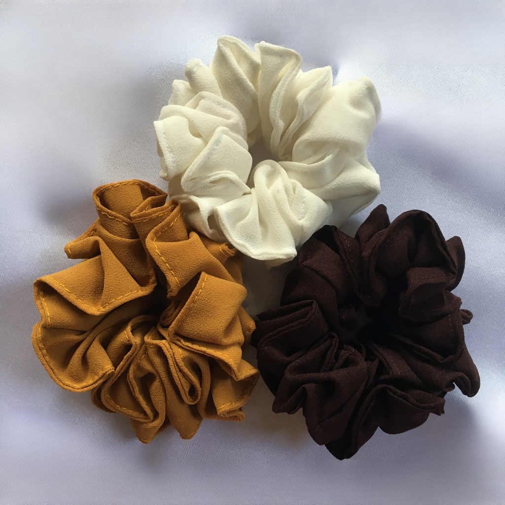 Scrunchie Mini | Ikat Rambut | Cepol Hijab Murah | Tali Rambut Kain | Kuncir Rambut | Inner Jilbab