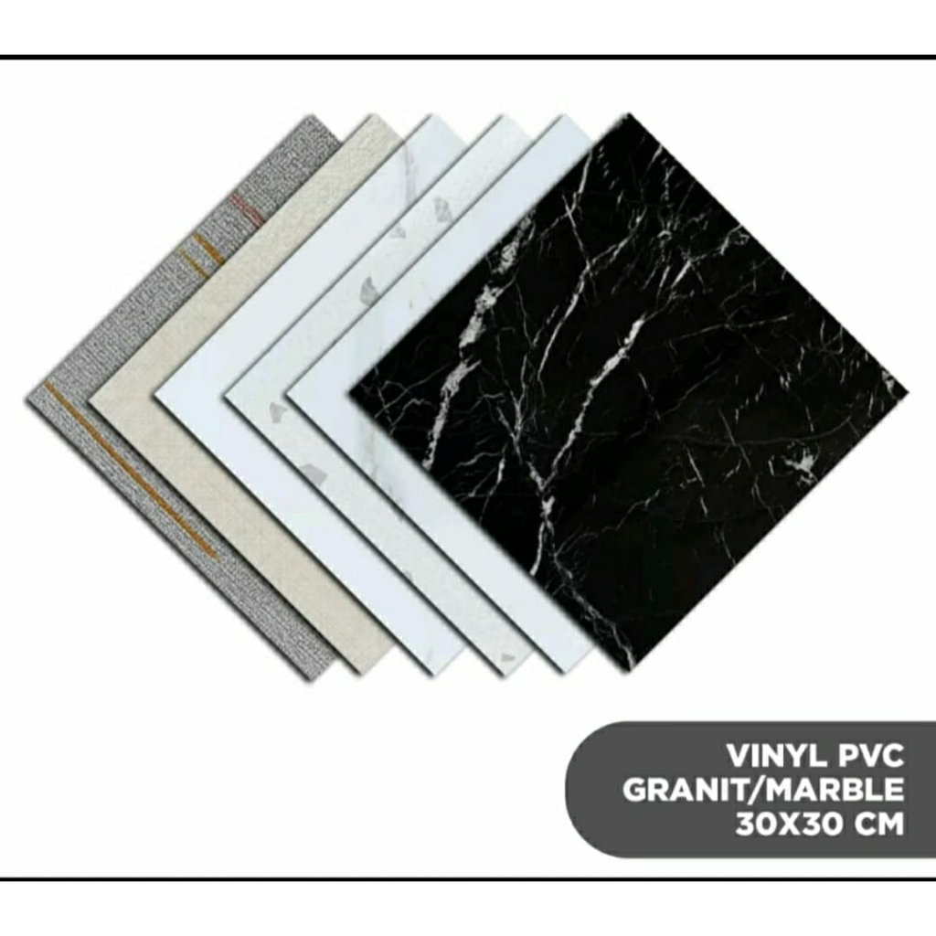 Vinyl Lantai Marbel 30 x 30 cm/ Vinil Sticker Lantai Marbel Granit / Stiker Vinyl Lantai Marmer