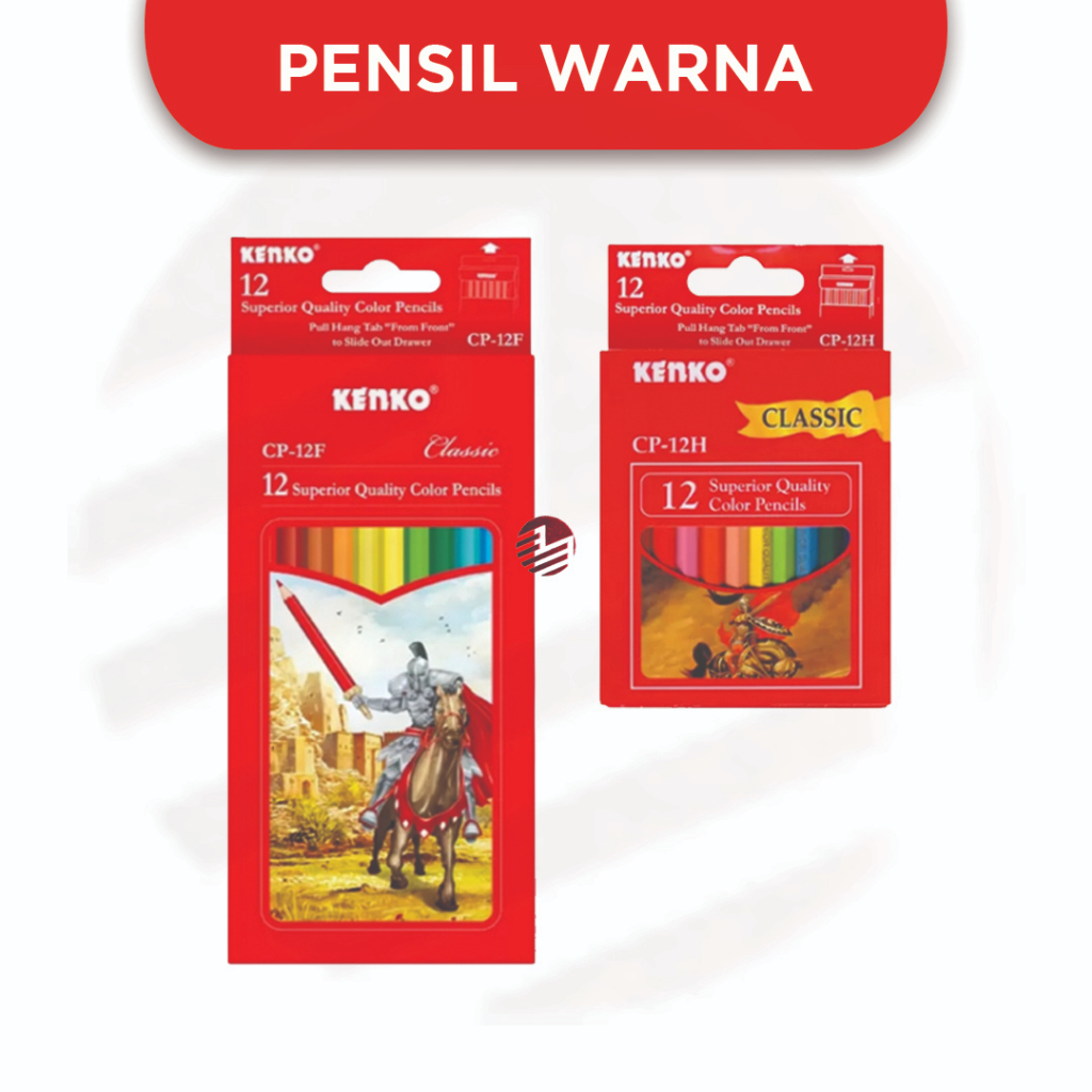 

Pensil Warna Classic Color 12 / 24 Warna Kenko