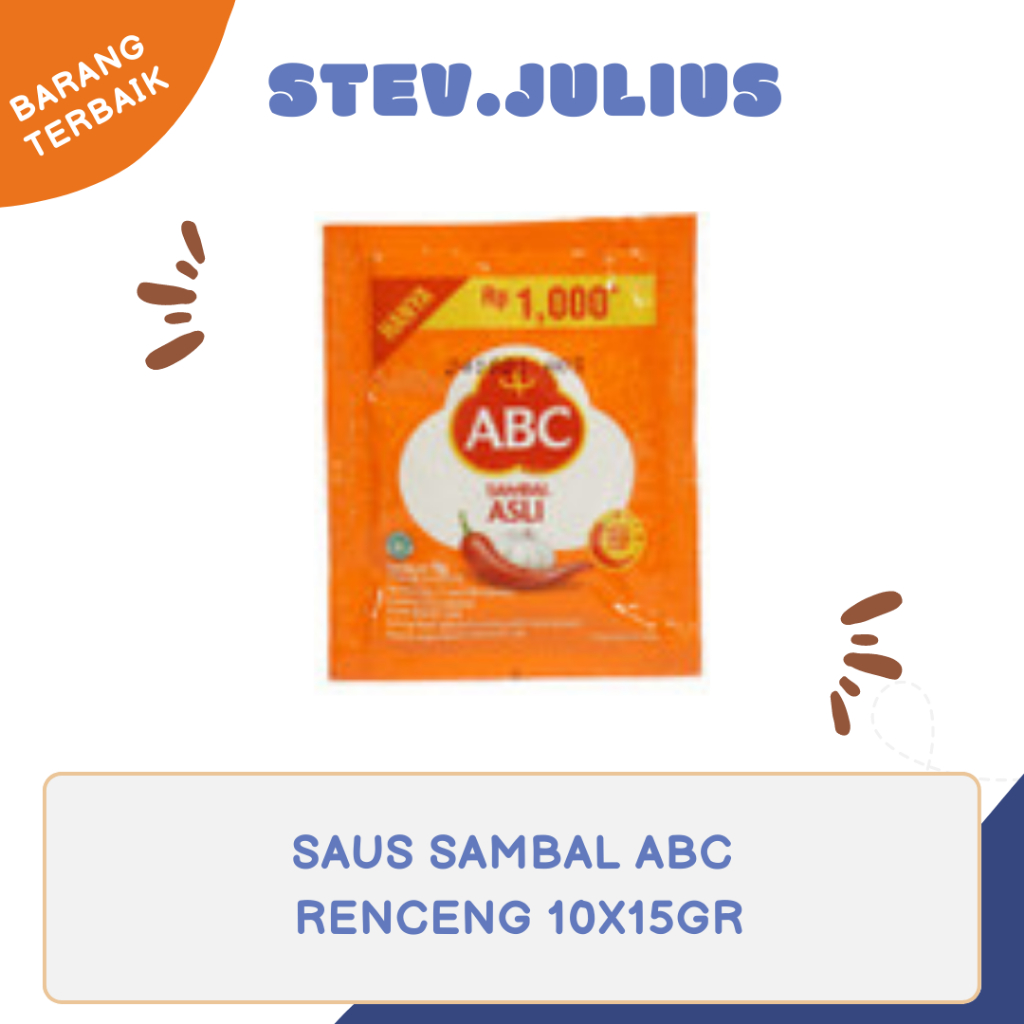 

ABC saus sambal renceng 10x15gr