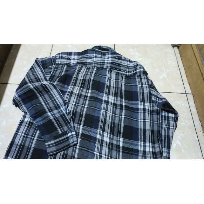 100 rb dpt 2 Outer Flanel & Outer Biru Dongker Size fit L