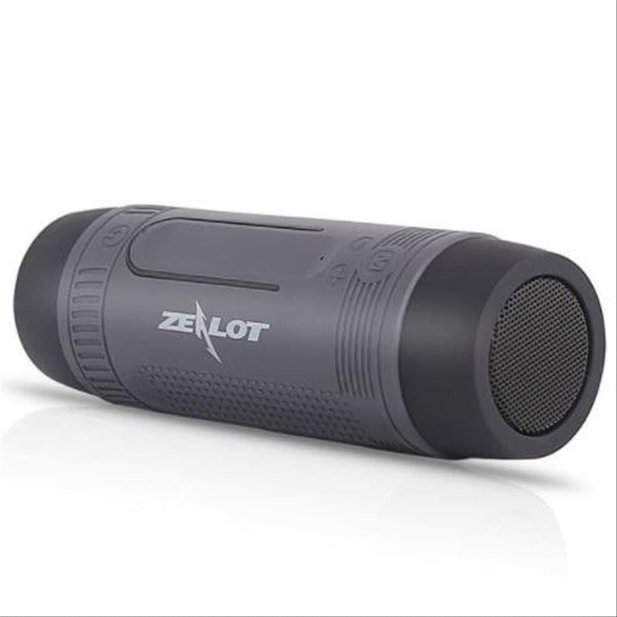 Speaker Sport ZEALOT S1 Senter Lampu USB FM Powerbank 4000mah Sepeda