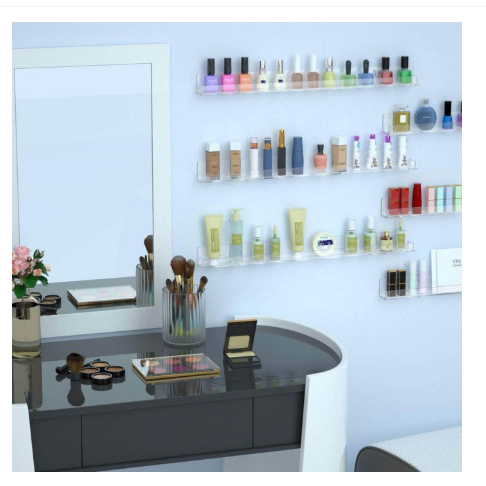 Akrilik Organizer Kosmetik Botol Kutek Serbaguna - Rak Gantung Acrylic Dinding makeup / make up mult